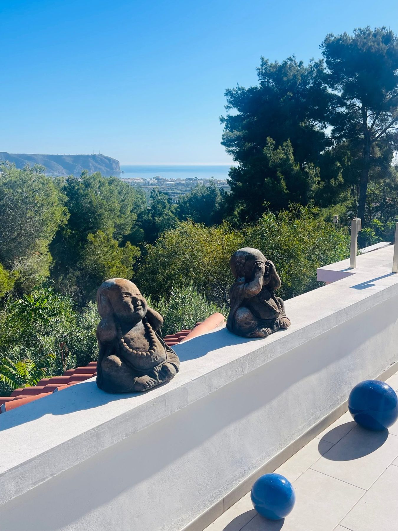 La baie de Xàbia vue de la terrasse