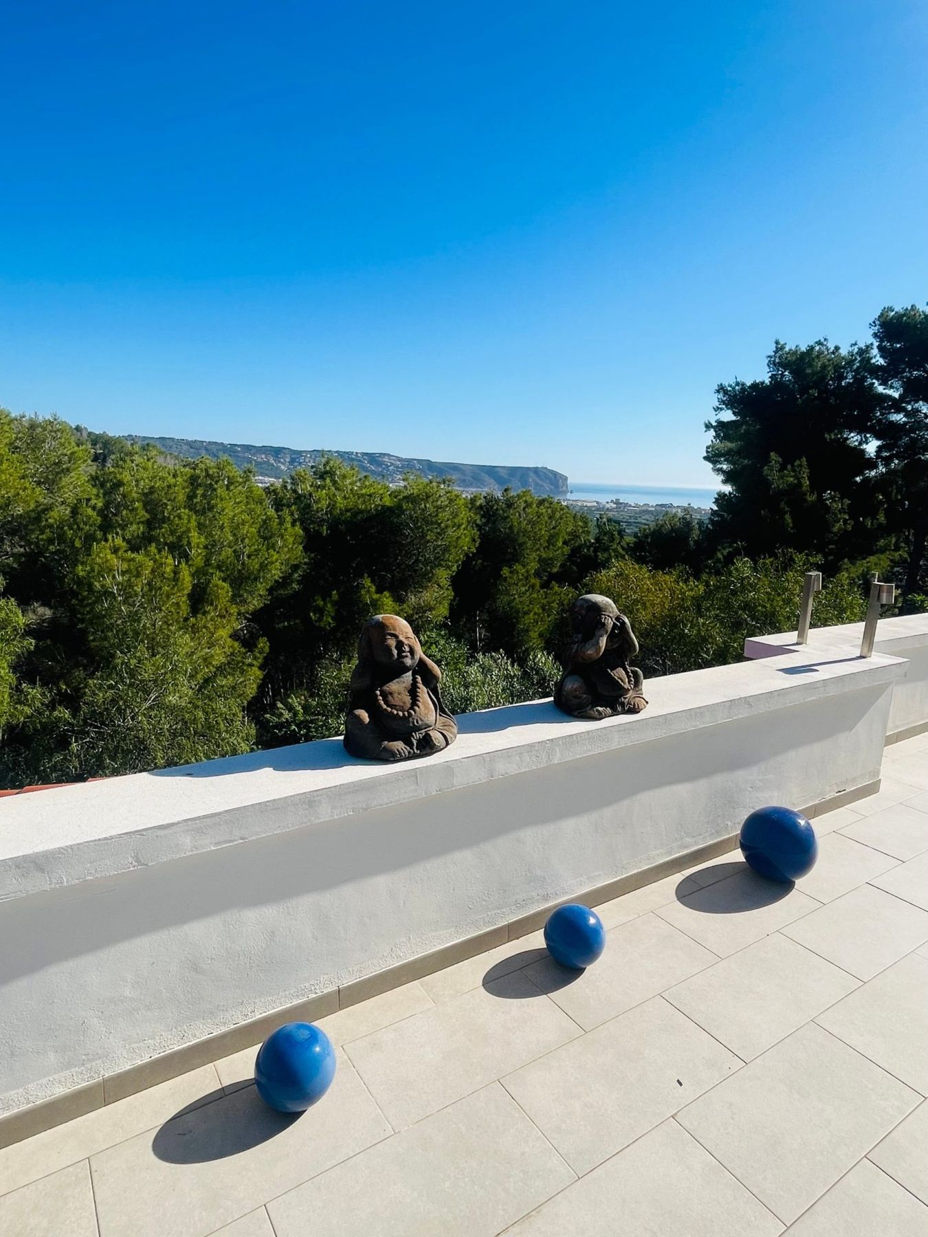 Vue sur la baie de Xàbia depuis la terrasse